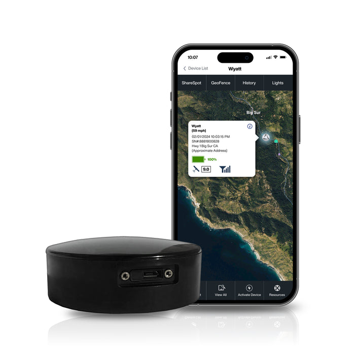 LandAirSea Overdrive GPS Tracker, Extended Battery, Waterproof, Magnetic. Equipment, Vehicles, and More. Full Global Coverage.